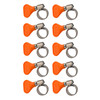 Butterfly Hose Clamp  Zinc Coated Steel Plastic Handle 10pcs 16-27mm (1/16 in)