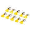 Butterfly Hose Clamp  Zinc Coated Steel Plastic Handle 10pcs 20-35mm (1-1/4in)