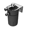 SAAS Oil Catch Can Tank 4x4 Baffled Black Billet 500ml