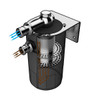 SAAS Oil Catch Can Tank 4x4 Baffled Black Billet 500ml