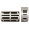 SAAS Pedal Pads - Aluminium Black Slots Auto