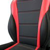SAAS Seat Sports Cushion Pu Black-Red Large With Logo