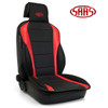 SAAS Seat Sports Cushion Pu Black-Red Large With Logo