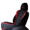 SAAS Seat Sports Cushion Pu Black-Red Large With Logo