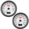 SAAS Speedometer + Tachometer 3 1/2" 89mm In Dash White Muscle Series
