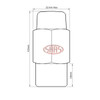 SAAS Wheel Nuts Mag 20 x 12 x 1.25mm Chrome 43mm