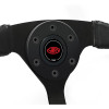 SAAS Steering Wheel Leather 14" Director Black Spoke