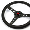 SAAS Steering Wheel Leatherette 350mm