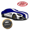 Car Cover Indoor Classic Small 4.0m Blue With White Stripe