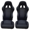 Comfort PU Leather Seat Black