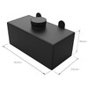 Windscreen Washer Bottle Black Alloy Univ LX-LH-HQ-WB