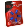 SAAS Valve Cap Red 2 Groove - 5 Pack