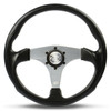 SAAS Sports Steering Wheel Poly 14" ADR Octane Brushed Alloy Spoke