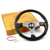SAAS Sports Steering Wheel Poly 14" ADR Octane Brushed Alloy Spoke