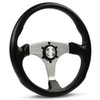 SAAS Sports Steering Wheel Poly 14" ADR Octane Brushed Alloy Spoke