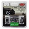 SAAS Wheel Nuts Acorn Bulge 12 X 1.50 Chrome 35mm 5pk