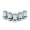 SAAS Wheel Nuts Flat Head Bulge 1/2" Chr 35mm 5pk