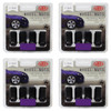 SAAS Wheel Nuts Flat Head Bulge 1/2" Black 40mm 5pk