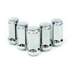 SAAS Wheel Nuts Flat Head Bulge 14x 1.5 Chr 45mm 5pk