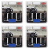 SAAS Wheel Nuts Flat Head Bulge 14x 1.5 Black 45mm 5pk