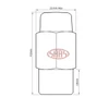 SAAS Wheel Nuts Mag 12 X 1.25 Chrome 43mm 5pk