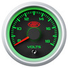 SAAS Volt Gauge 8v-18v 52mm Black Muscle Series 2