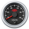 SAAS Volt Gauge 8v-18v 52mm Black Muscle Series 2