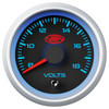 SAAS Volt Gauge 8v-18v 52mm Black Muscle Series 2