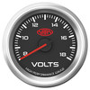 SAAS Volt Gauge 8v-18v 52mm Black Muscle Series 3