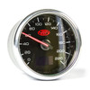 SAAS Speedometer 0 - 220 Kph 3 1/2 Indash Black Muscle Series 3