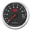 SAAS Speedometer 0 - 220 Kph 3 1/2 Indash Black Muscle Series 3