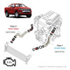 SAAS Intercooler Brushed S/S Pipe Kit Ranger / BT50 3.2L