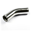 Pipe 57mm x 45 Deg Alum Polished
