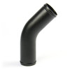 Pipe 63mm x 45Deg Alum Powder Coated Black