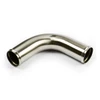 Pipe 57mm x 90Deg S/Steel Finish