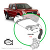 SAAS Silicone Intercooler Pipe Hot RA Rodeo 07-08/RC Colorado 08-