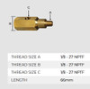 SAAS Gauge T-Piece Sender Adapter