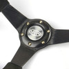 SAAS Sports Steering Wheel Suede 14"Drifter Yellow Stitch