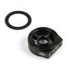 SAAS Oil Filter Sandwich Plate inc 5 Fittings Black Billet