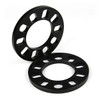 Wheel Spacer x 2 Univ 5 Stud 12 mm Black