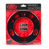 Wheel Spacer x 2 Univ 6 Stud 12 mm Black