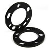 Wheel Spacer x 2 Univ 6 Stud 12 mm Black