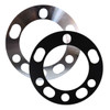 Wheel Spacer x 2 Univ 6 Stud 12 mm Black