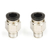 Diff Breather Fitting Straight Push In 8mm To M8 Pack 2