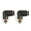 Diff Breather Fitting Elbow Push In 8mm To M8 Pack 2