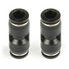 Diff Breather Fitting Joiner Push In 8mm To 8mm Pack 2