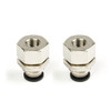 Diff Breather Bulk Head Fitting 8mm x 12mm Thread Pack 2