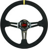 SAAS Suede deep dish steering wheel