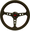 SAAS Retro Leather Black Steering Wheel