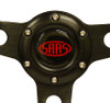 SAAS Retro Leather Black Steering Wheel